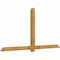 Ekena Millwork Eugene Rough Sawn Timber Gable Bracket, Western Red Cedar, 96"W x 48"H x 4"D x 4"F, 12/12 Pitch GBW096X48X0404EUG00RWR - alternate 4